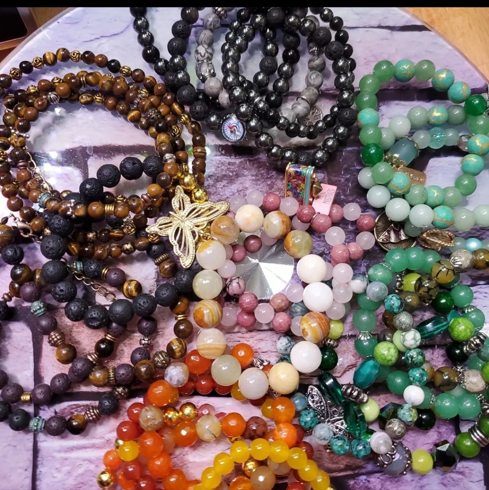 Mighty Metaphysical Gemstone Bracelet - Handmade